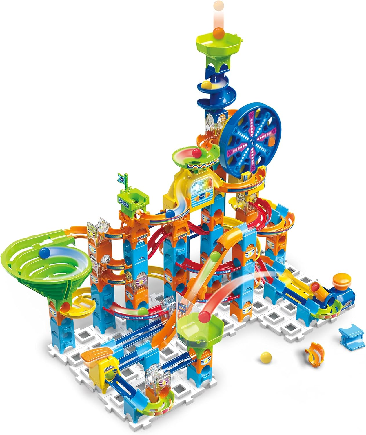 Vtech Marble Rush Adventure Set - Construction Toys for Kids with 10 Marbles and 128 Building Pieces - 542303 - Multicoloured image number 5
