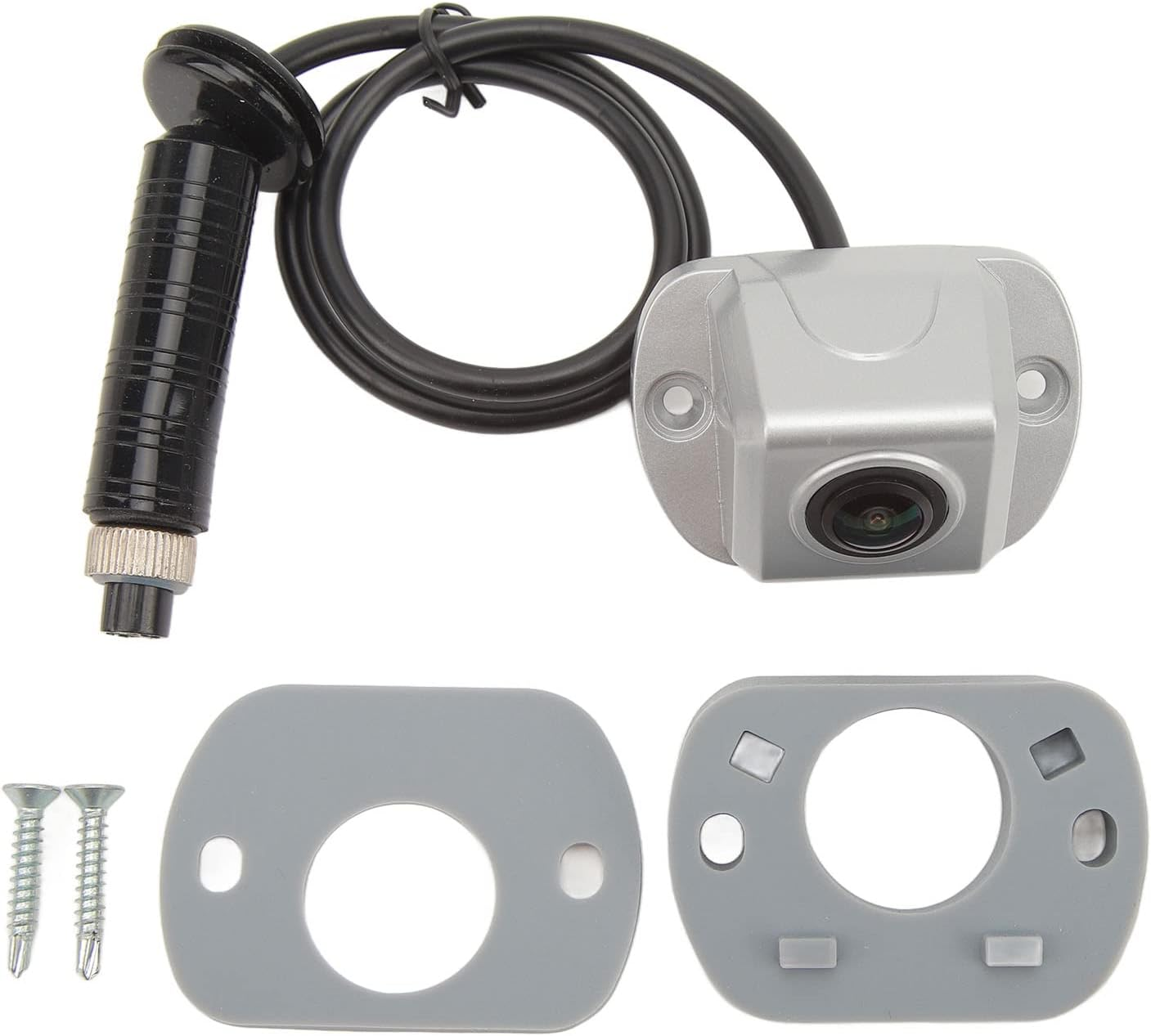 Generic Side View Camera, 4 PIN IP68 Water Proof Aviation Head 150&deg; Viewing Angle Night Vision Shock Proof Blind Spot Camera with Adjusting Pad, for RV Van Truck Bus (1080P)