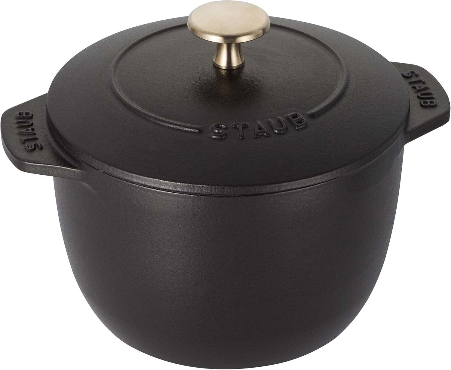 Staub La Cocotte De Gohan 40509-653 Black Small 4.7 Inches (12 Cm) Rice Pot, 1 Piece, Cast Iron Pot, Rice Cooker, Japanese Authentic Sale