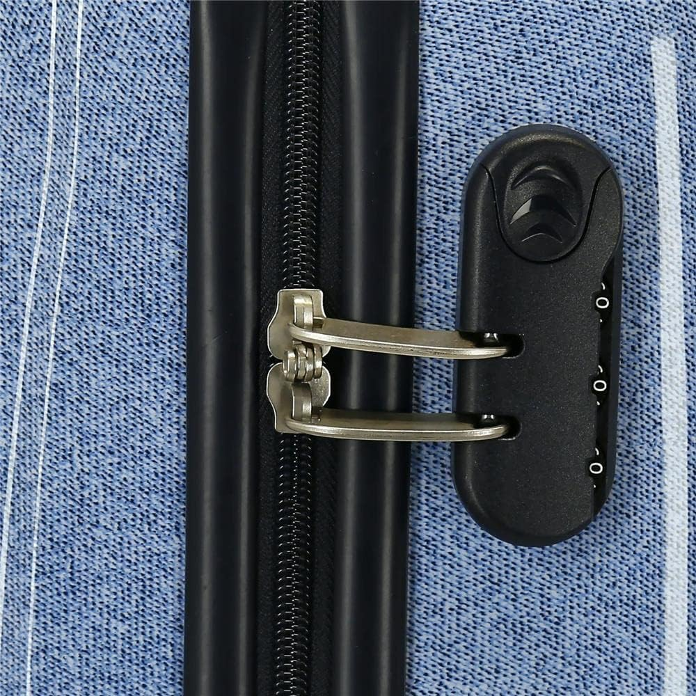 Disney Minnie Make It Rain Bows Cabin Suitcase Blue 38 X 55 X 20 Cm Rigid ABS Side Combination Lock 34L 2 Kg 4 Wheels Double Hand Luggage, Blue, Cabin Suitcase image number 5