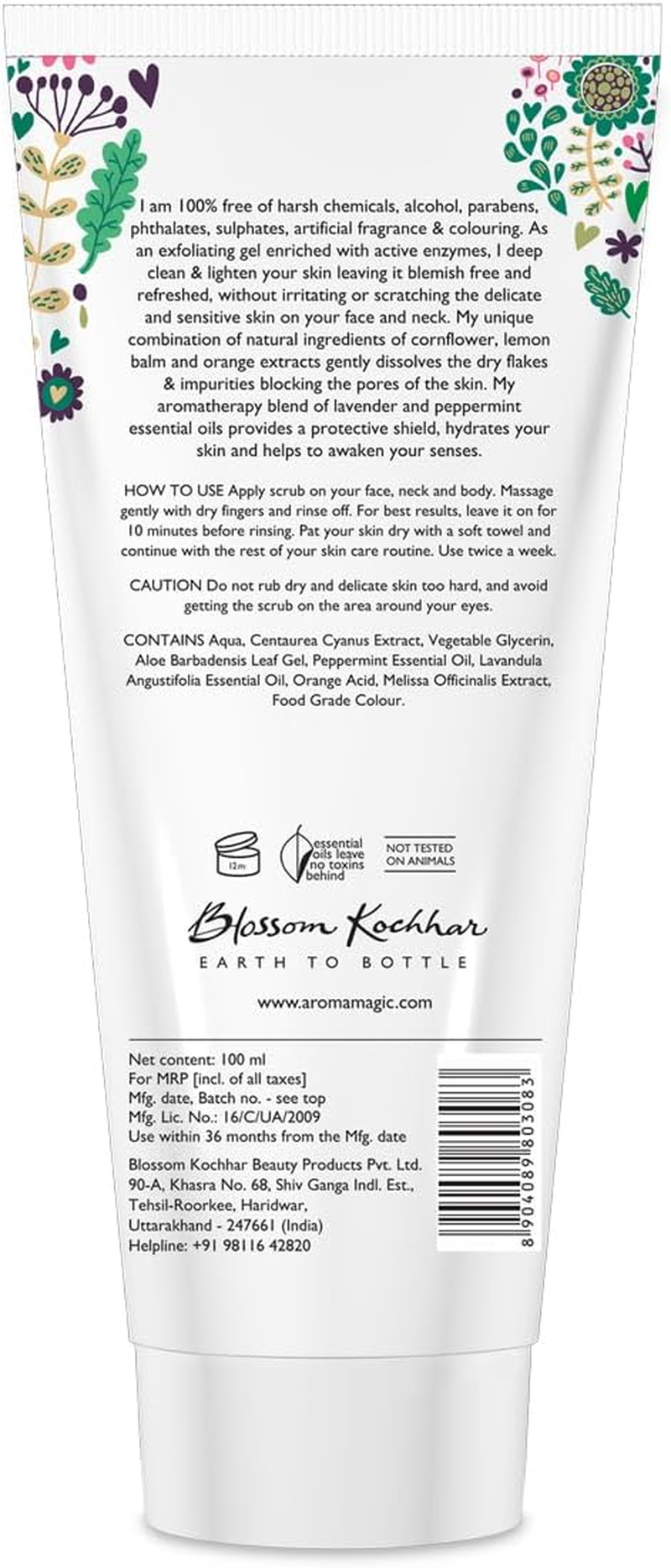 Aroma Magic Peppermint Exfol Gel, 100Ml image number 1