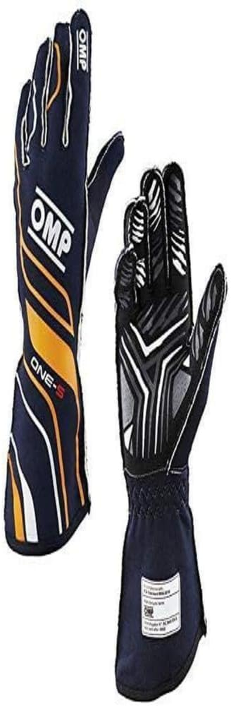 Omp One-S Yellow Flu Gloves Size L FIA 8556-2018