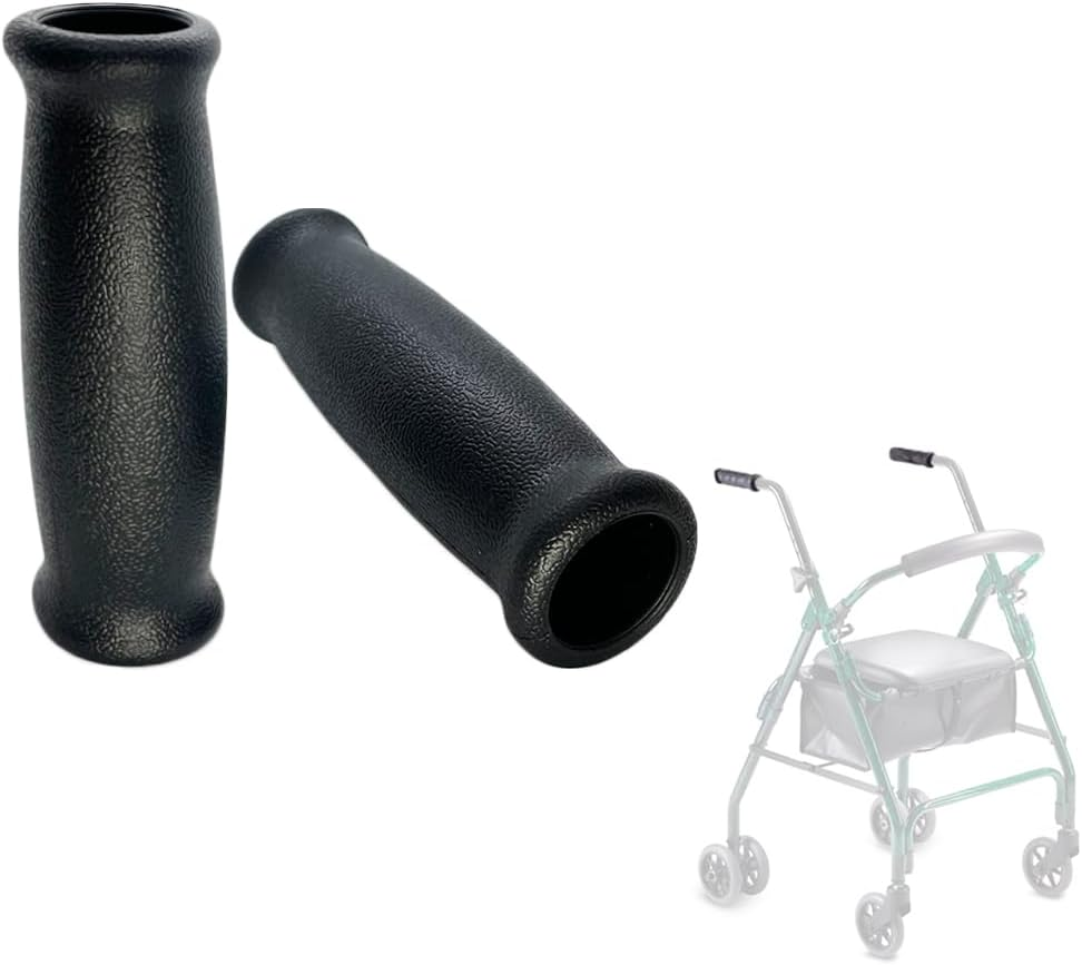 Rollator Walker Crutch Hand Grips Replacement for Elderly & Disabled Patient Handgrips Accessories, 1", 2 Pcs