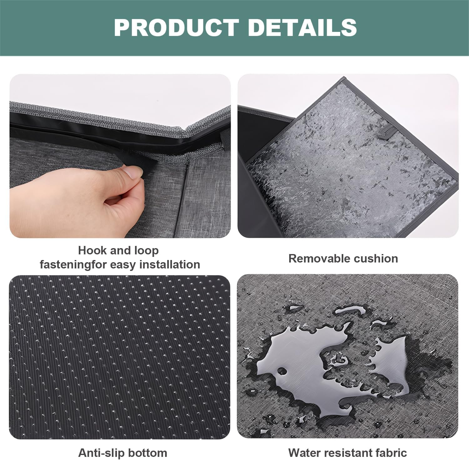 AIMANWEI Cat House Indoor/Outdoor,Insulated Waterproof Cat Shelter for Stray Cats,Pet House and Kitty Shelter with Removable Soft Cushion, Easy to Assemble Collapsible Cat Cabin image number 6