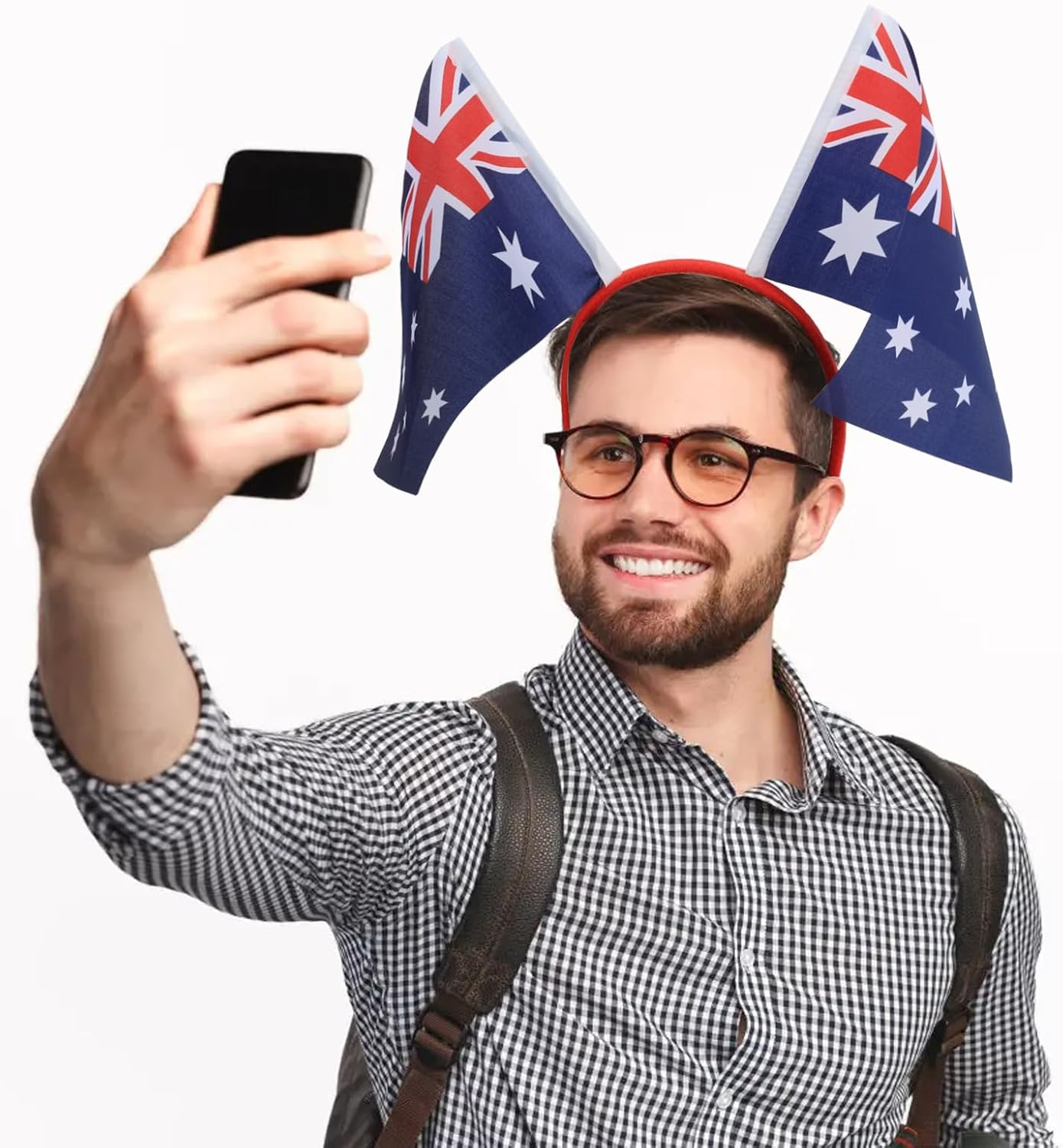 Australia Flag Headband Comfortable and Stretchable, Suitable for Australia Day, Sports, and Daily Wear, Unisex, Breathable, Summer Headband for Men and Women image number 1