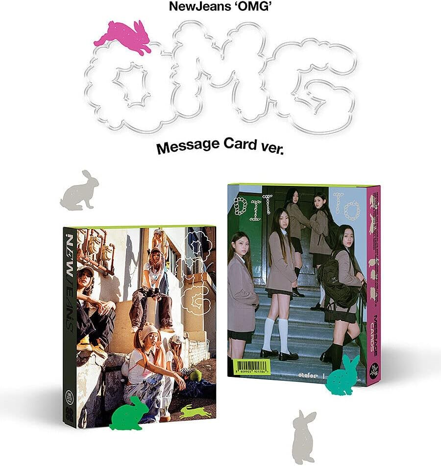 NEWJEANS OMG 1St Winter Single Album ( MESSAGE CARD Ver. - NEWJEANS ) K-POP SEALED image number 6