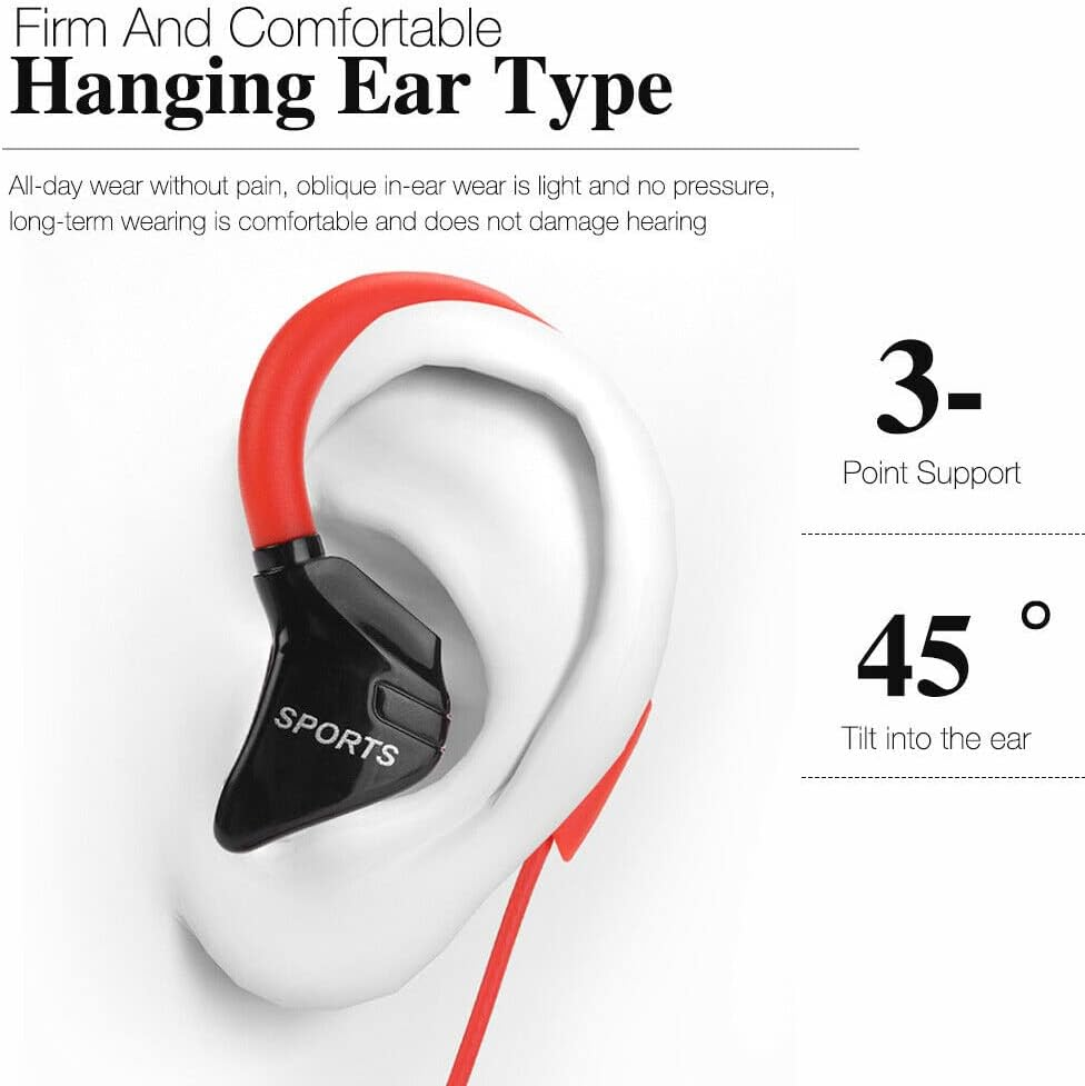 Sports Ear Hook Run Headphone Earbuds Aux 3.5Mm Jack in Ear Earphones with Mic image number 3