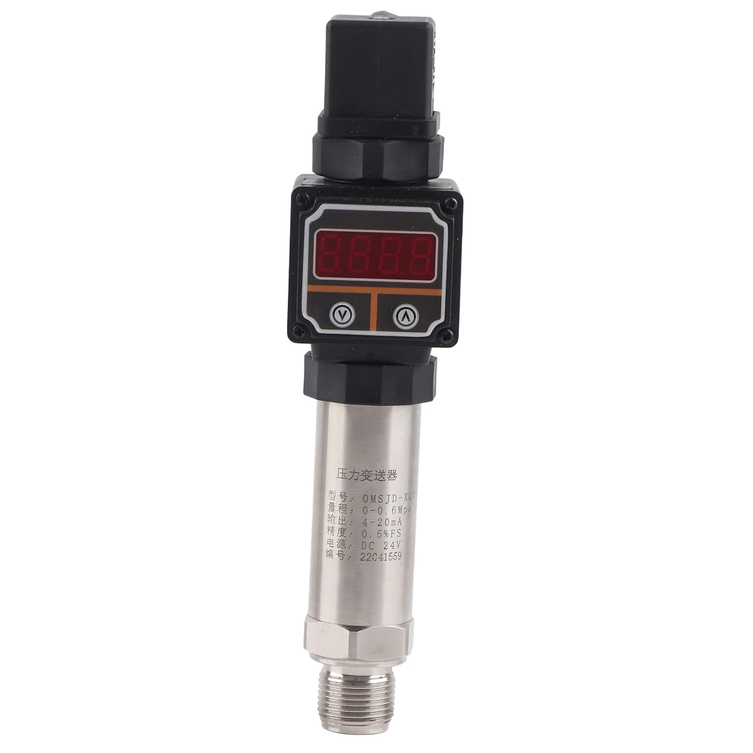 OMSJD-XQYHX-01 Digital Display Air Pressure Transmitter High Pressure Stainless Steel Cover PVC Digital Display Transducer Sender 0-0.6Mpa image number 6
