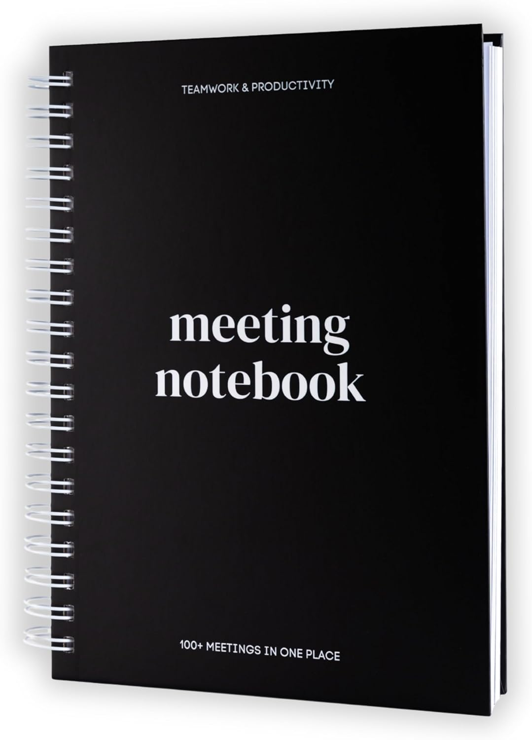 Lamare Meeting Notebook for Work Organization - 100+ Meetings Work Notebook for Note Taking - Meeting Notes Notebook for Work - Stay Productive with Meeting Planner Notebook 220 Pages L A5 Size 8.5X6&rdquo;