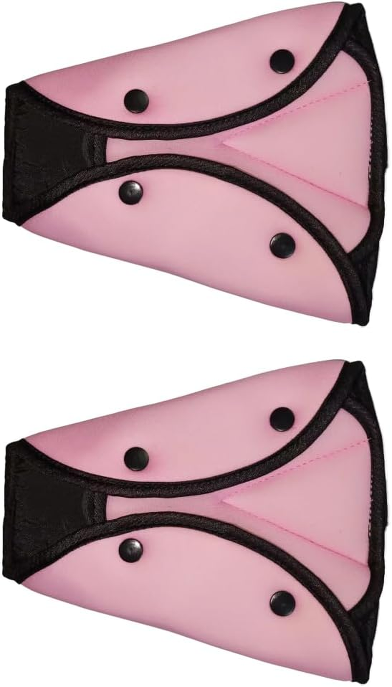 AIMALL 2 PCS Kids Seat Belt Clip Car Safety Shoulder Harness Strap Adjuster Red - Mesh Fixator for Child Protection, Lightweight, Soft Ppcotton, Universal Fit image number 2