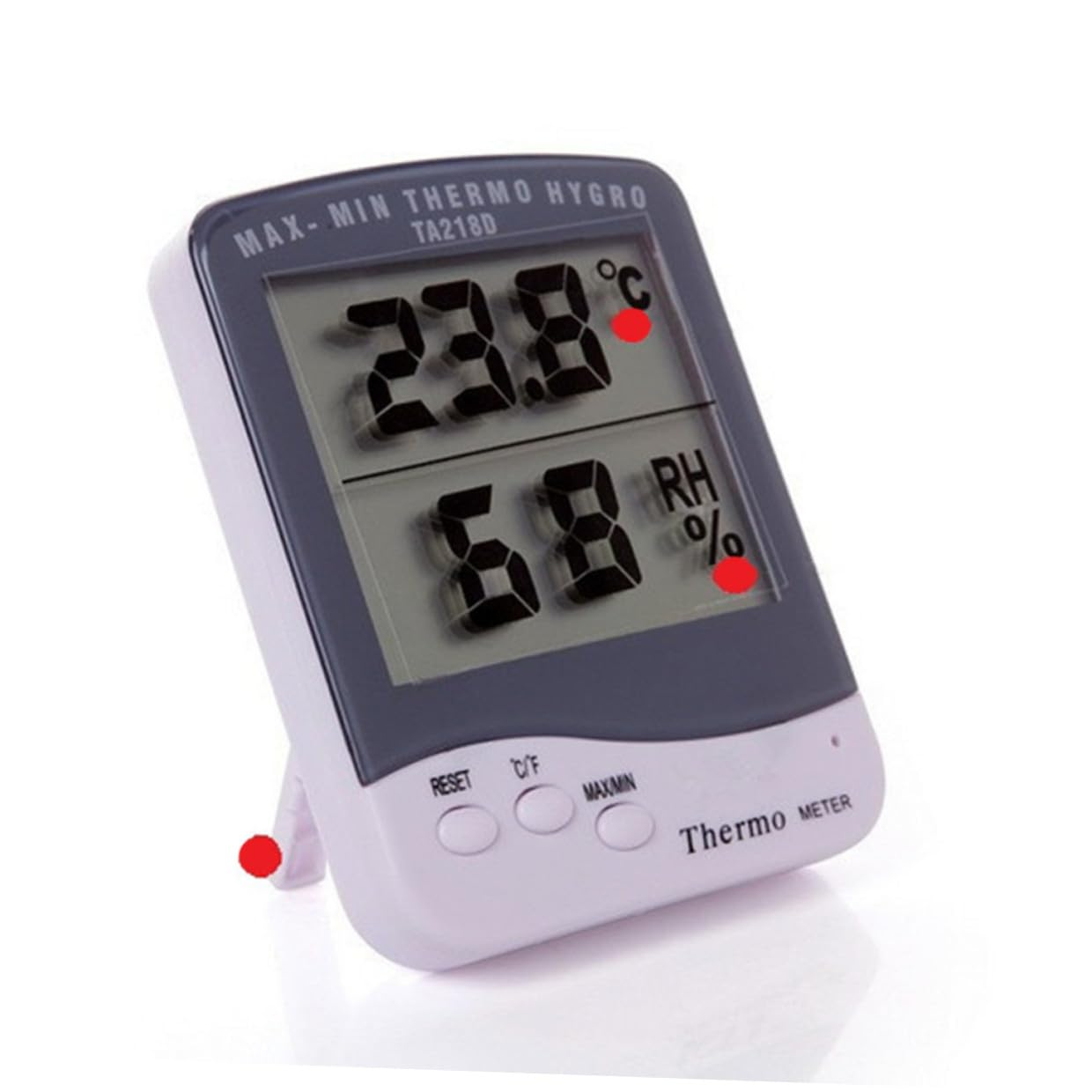 Portable Indoor Digital Hygrometer Thermometer with Large LCD Display Temperature Humidity Gauge Max Memory C Switch Electronic Moisture Monitor for Home Office image number 5