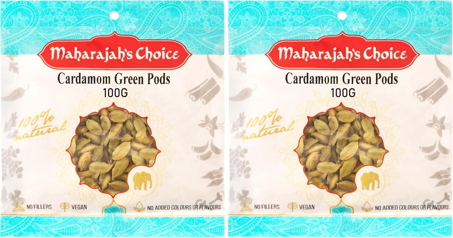 Maharajah'S Choice Green Cardamom Pods 100G