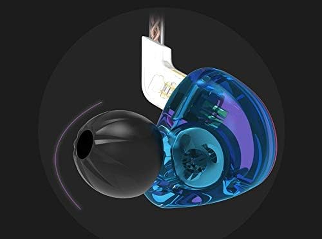 KZ ZST Earbuds with Microphone, Purple image number 3