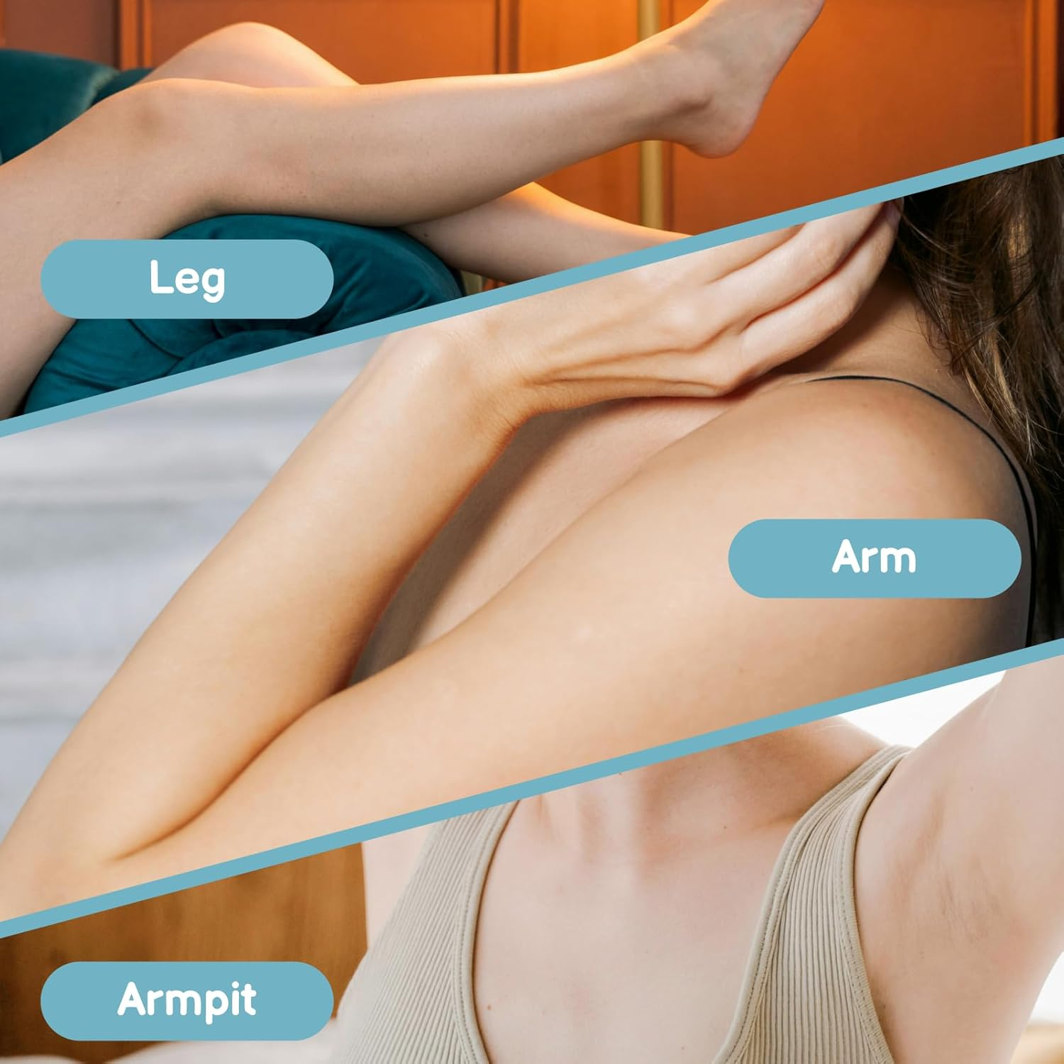 Crystal Hair Eraser for Painless Hair Removal Eco-Friendly, Reusable Hair Remover for Women and Men Portable and Effective Exfoliating Tool for Smooth Skin - Ideal for Travel and Home Use