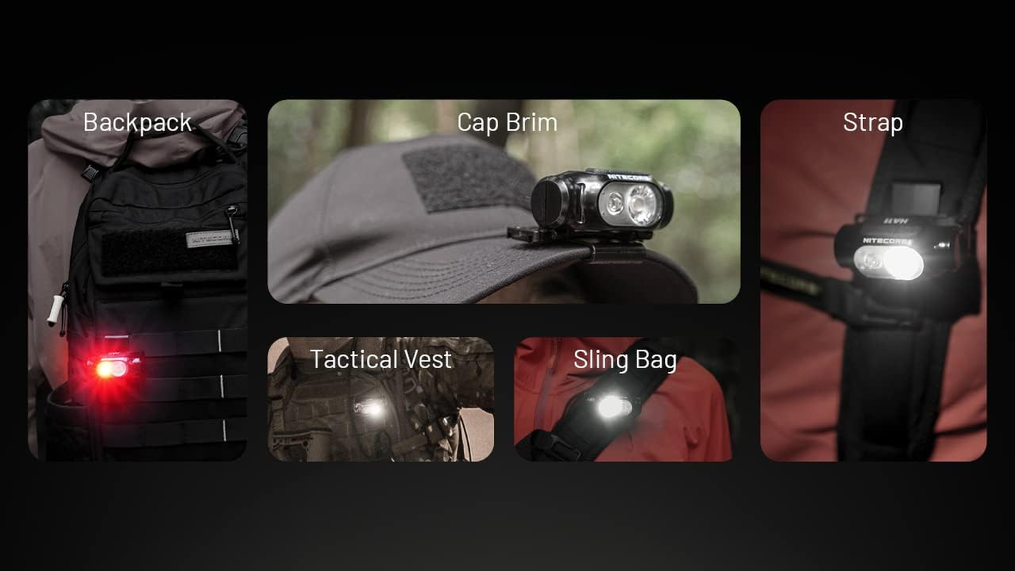 Nitecore 240 Lumen Ultra Light Weight White and Red Led Dual Beam Headlamp image number 6