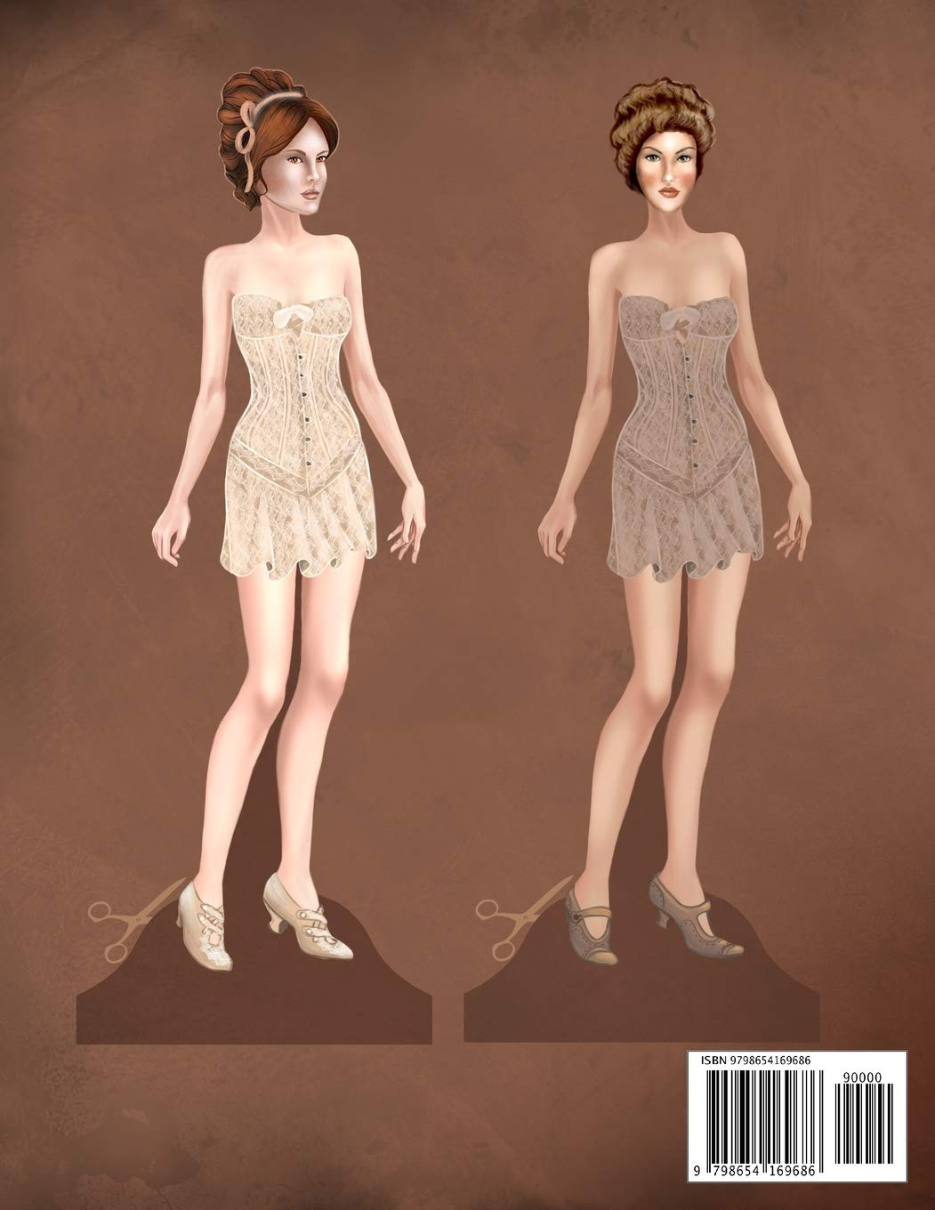 Dollys and Friends Originals 1900S Paper Dolls: Edwardian and La Belle Epoque Vintage Fashion Dress up Paper Doll Collection image number 1