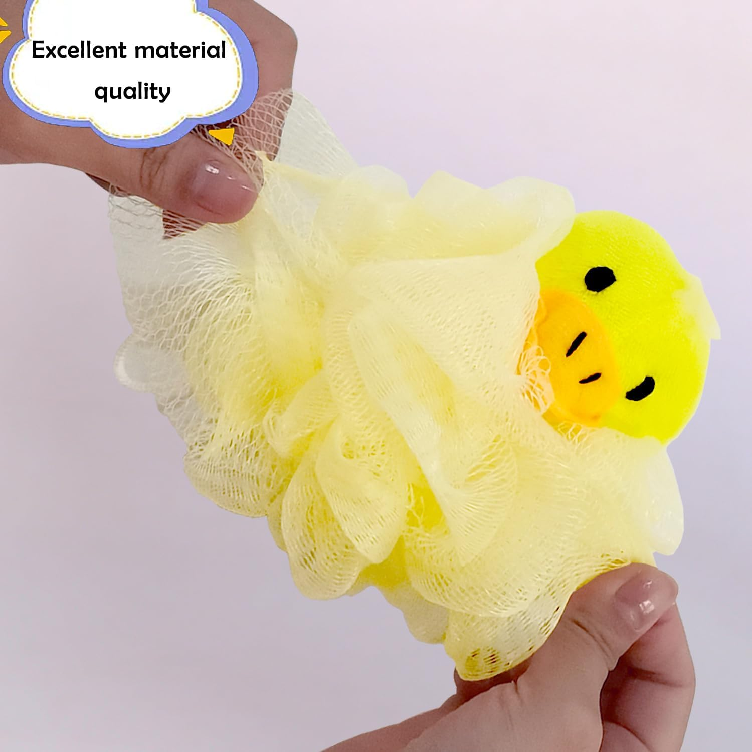 RAMFIYN 4 Pack Fun Bubble Bath Kid Adult Loofahs, Cute Animal Loofah Bath Sponge, Shower Puffs Body Scrubber, Cute Animal Sponges image number 3