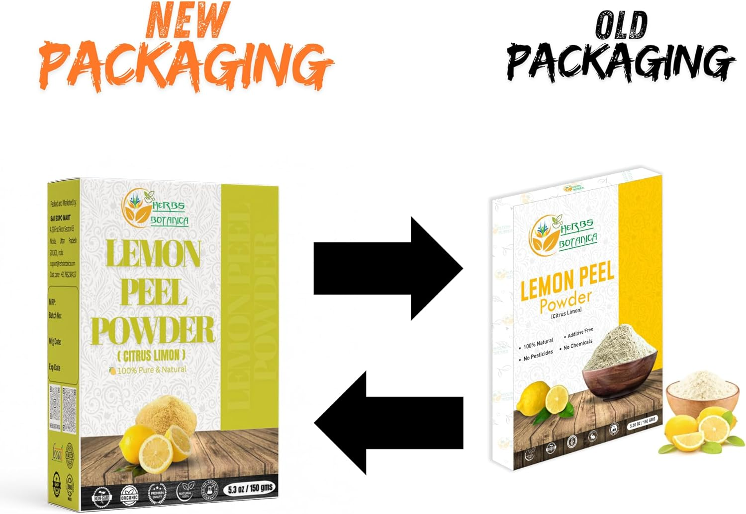 Herbs Botanica Lemon Peel Powder 57G &ndash; Pure, Natural, Aromatic Powder for DIY Skincare, Haircare, Face Packs, Soap & Crafts image number 5