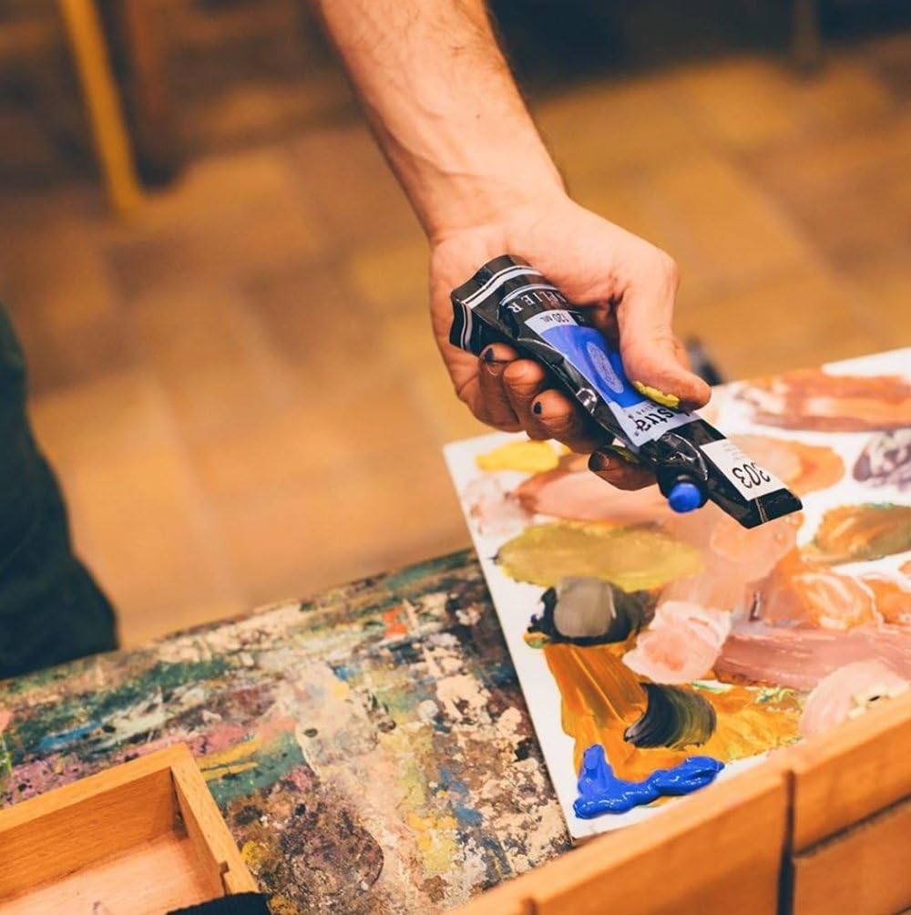 Sennelier Abstract Acrylic Paint, Satin Cadmium Yellow Medium Hue, 120Ml - Quality Pigment Load, Intense Vibrant Colours, Fluid Free-Flowing Formula - Ideal for Artistic Expression and Detail Work image number 2