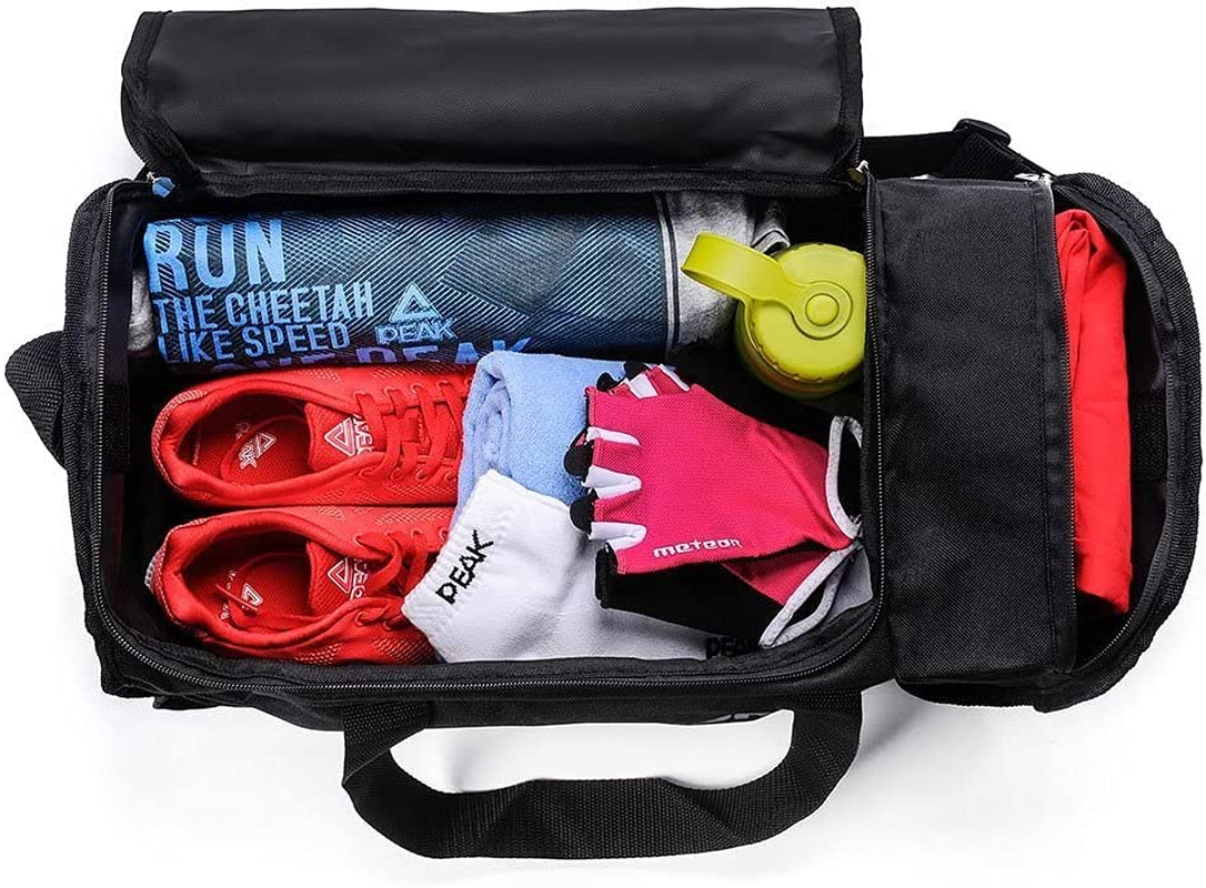 Meteor 20L Fitness Bag Gym Bag Duffel Bag Sports Duffle Large Capacity Shoe Compartment Travel Lightweight - Pink/Grey image number 2