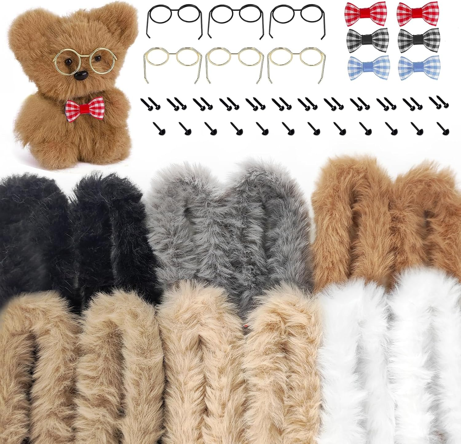 Liplopbest 12 Pieces Thick Jumbo Fur Pipe Cleaner 39 Inches Fluffy Pipe Cleaners Craft Kit Chunky Chenille Stems for Beginners DIY Craft Supplies Decorations image number 5