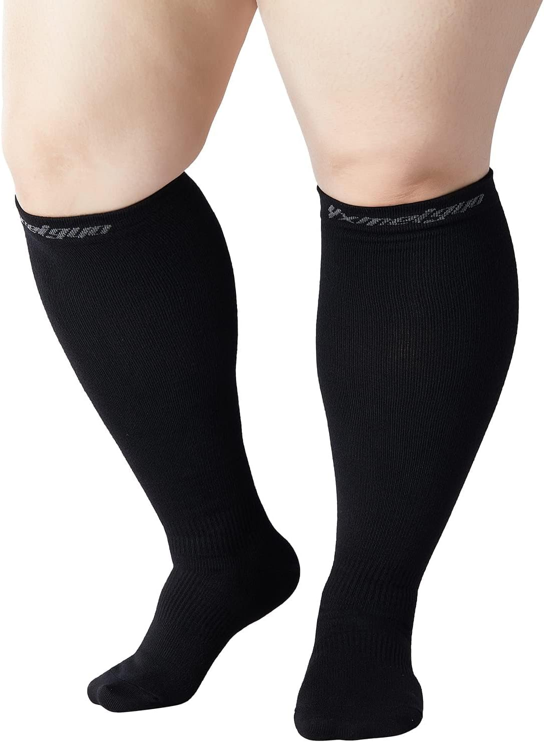 JDFHFGB Wide Calf Compression Socks for Women Men, plus Size Compression Socks for Women Men Wide Calf Knee High Stockings