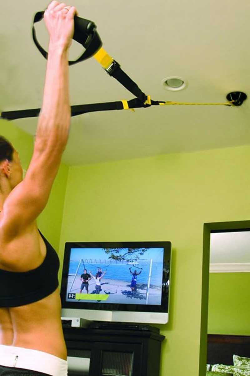 G5 HT SPORT Wall and Ceiling Hook/Anchor Ring Diameter 12 Cm for Suspension Trainer, Yoga Swing: Gymnastics Rings Wall Mount and Ceiling Mount 360&deg; Made of Steel, Load Capacity 450 Kg, Includes Screws image number 3