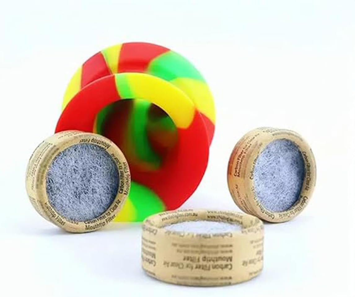 DCSMYX Silicone Mouth Funnel with Activated Carbon Filter, Universal Fit, 10-Piece Set image number 1