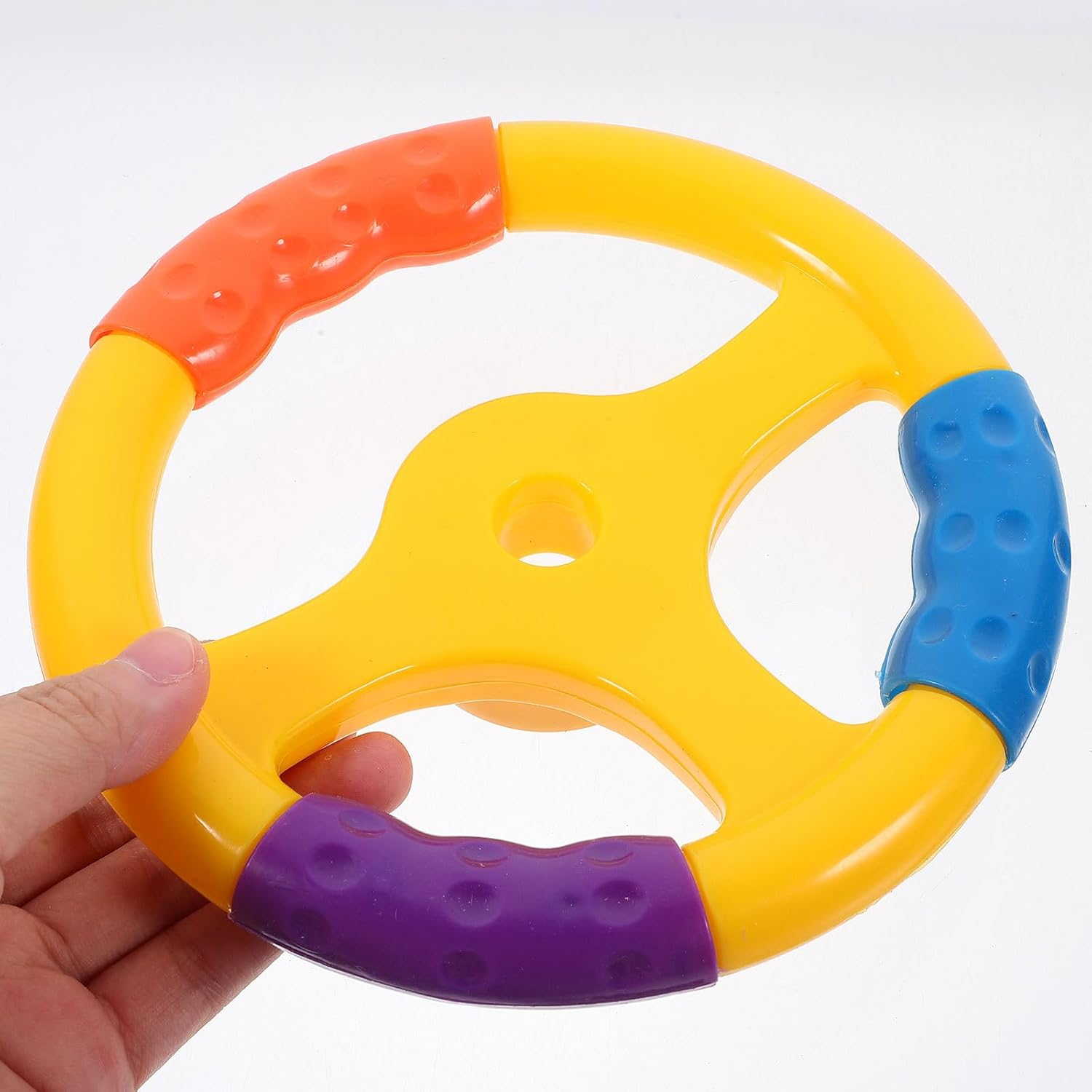 YARNOW 2Pcs Toy Steering Wheel - Plastic Steering Wheel for Rocking Car Bumper Car Pirate Ship - Playground Accessories for Treehouse Backyard Playset Outdoor Playhouse image number 2