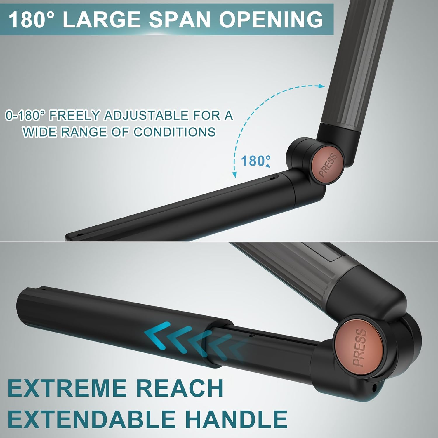 Hatteker Men'S Back Razor Body Trimmer Electric Body Groomer Face Arm Chin Beard Trimmer Cordless Hair Trimmer with Adjustable Extension Trade Waterproof image number 3