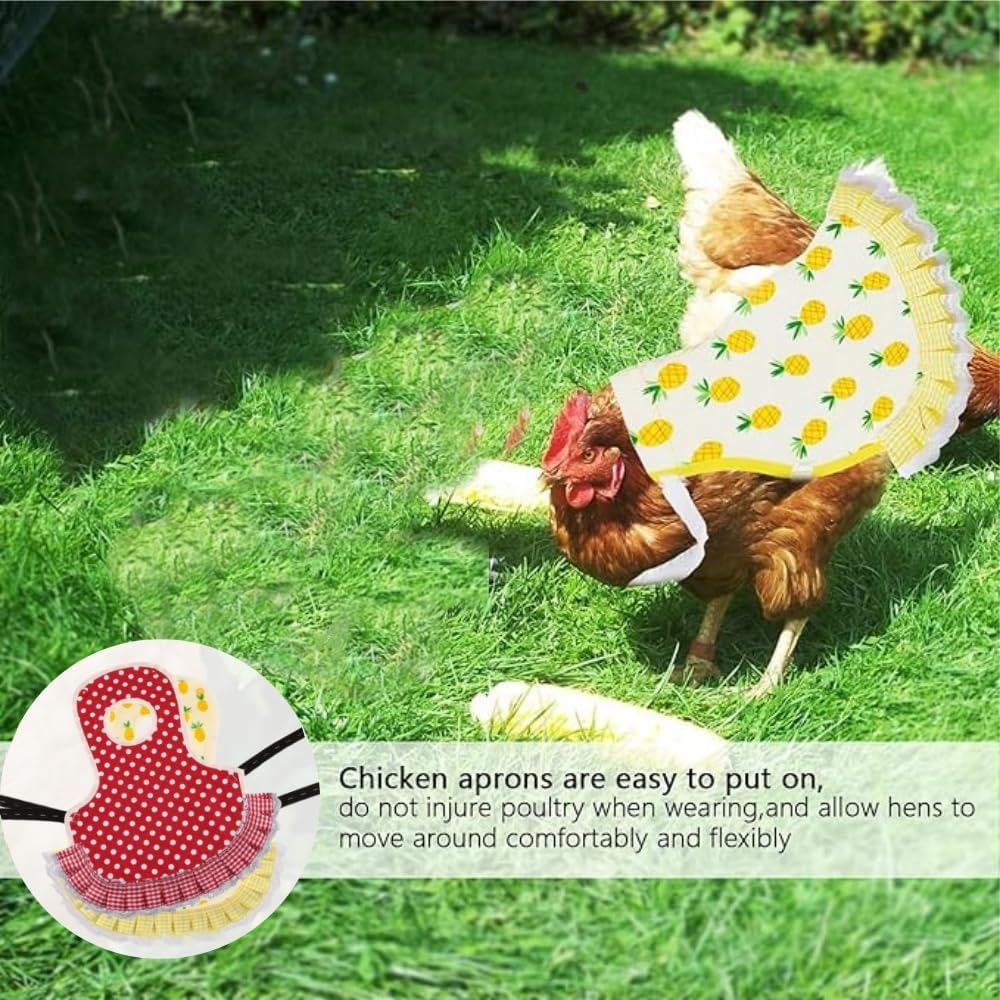 3 Pack Chicken Saddle for Hens,Chicken Saddles with Adjustable Elastic Shoulder Straps,Chicken Jacket Straps,Protection Chicken Aprons for Hens,Comfortable,Breathable,Easy to Clean,Hen Care Supplies image number 3