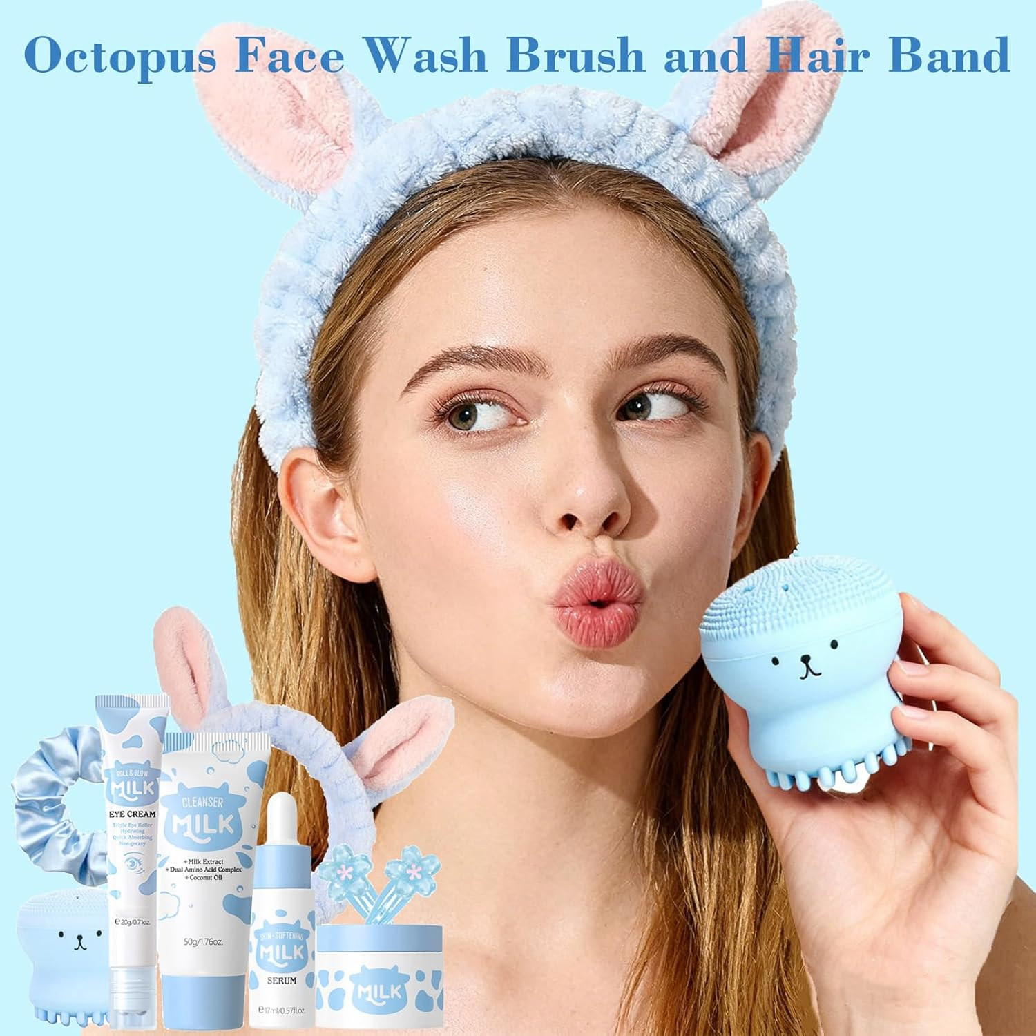 Skincare Set for Teen Skincare - Gifts for Women - Travel Skincare Set Daily Face Care image number 5