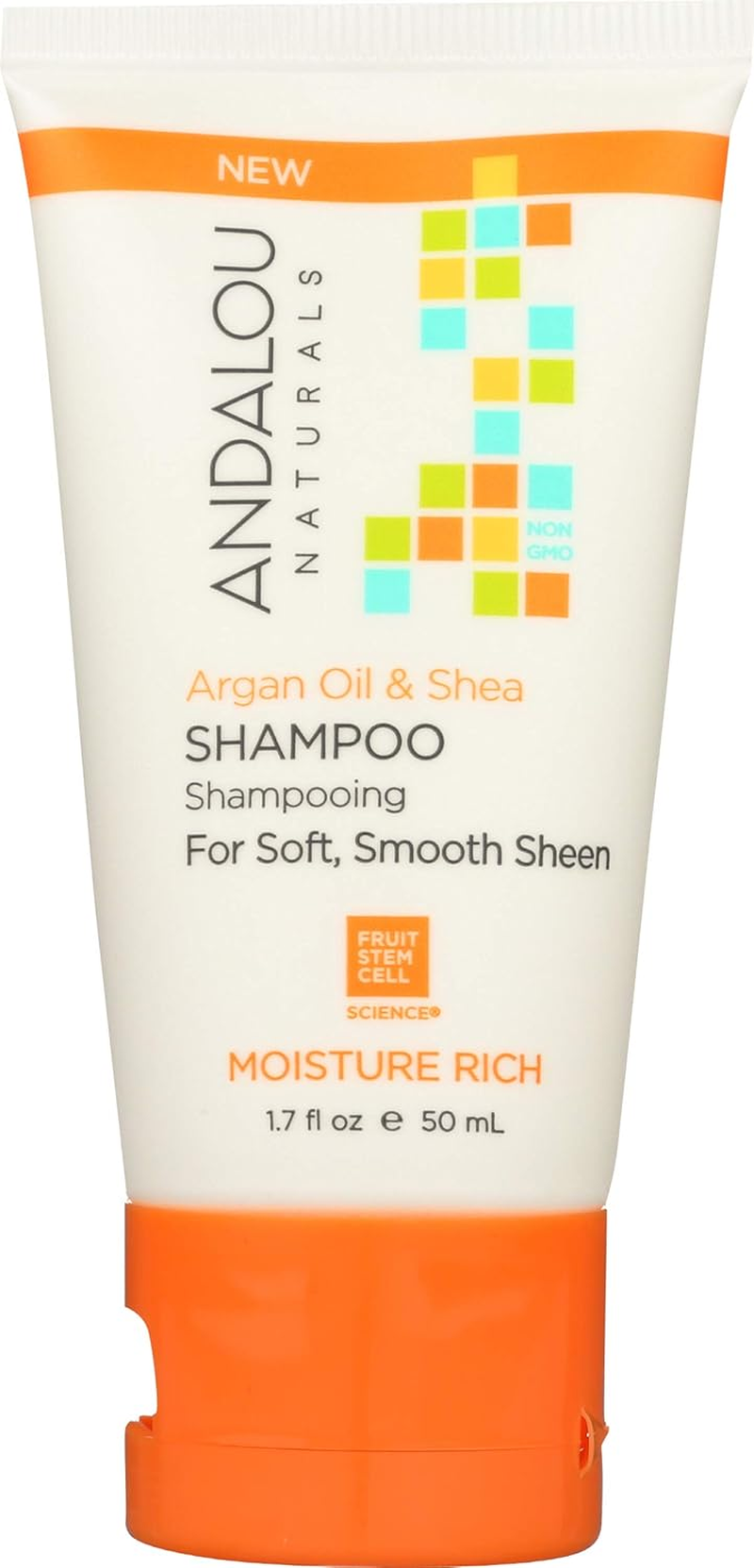 Andalou Naturals Andalou Argan Oil & Shea Moisture Rich Shampoo 50Ml, 50 Millilitre image number 4
