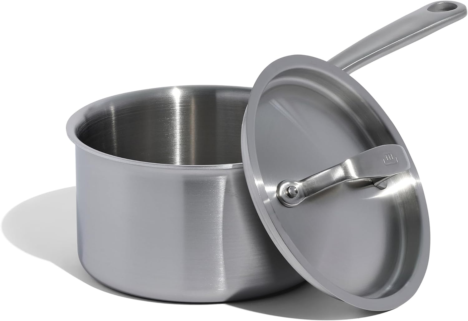 Made in Cookware - 2 Quart Stainless Steel Saucepan with Lid - 5 Ply Stainless Clad Sauce Pan - Professional Cookware - Crafted in Italy - Induction Compatible image number 5