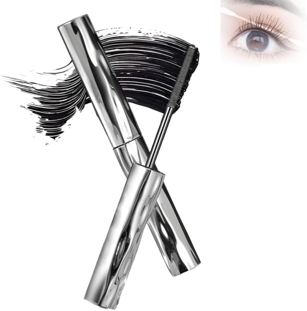 Ultimate Length & Curl Mascara, 2025 Upgrade Volumising & Lengthening 4D Silk Fiber Mascara, Long-Lasting and Smudge-Proof, Suitable for Sensitive Eyes (1PCS)
