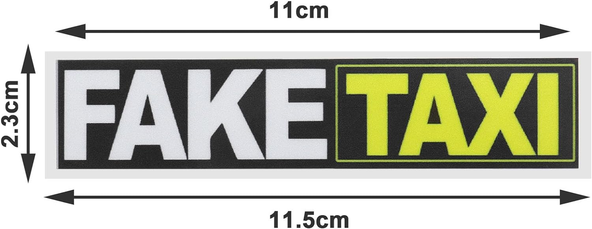 LT Easiyl 4Pcs Fake Taxi Sticker Car Sticker Waterproof Self Adhesive Sticker Cartoon Sticker Decoration for Caravan Car Bus Motorcycle Electric Car, White image number 6