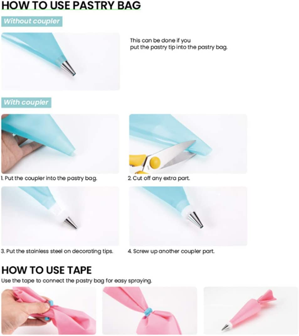 27-Pcs Russian Piping Tips Cake Decorating Supplies DIY Baking Supplies Set for Cupcake Cookies Birthday Party-12 Russian Nozzle 2 Leaf Piping Tips 2 Coverter 1 Pastry image number 1