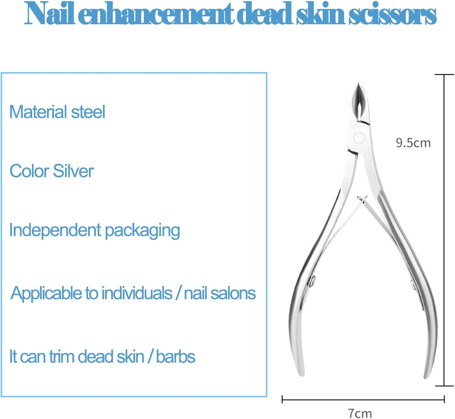 Cuticle Nippers, Cuticle Nippers Stainless Steel with Sharp and Smooth Cut, Cuticle Trimmer Fine for Removing Excess Torn Skin on Fingers and Toes