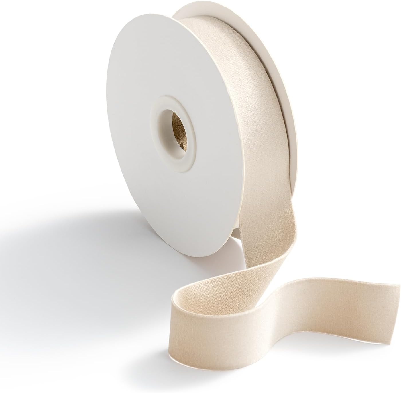 CHUQING Velvet Ribbon,Dusty Blue,1Inch Single Face Thin Velvet Ribbons for Gift Wrapping Wedding Hair Bows Choker Bouquet,10 Yards