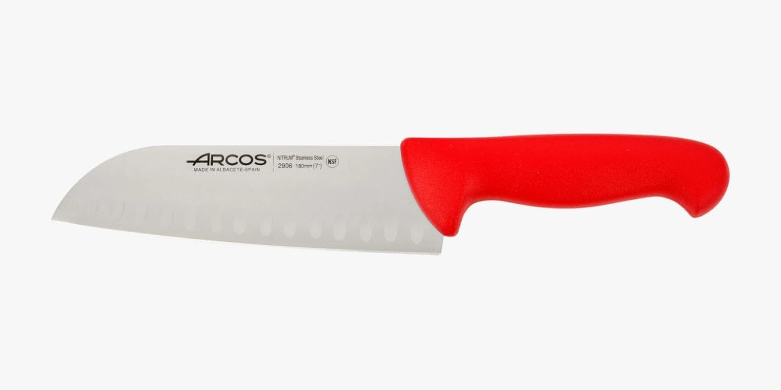 Arcos Series 2900 - Santoku Knife Asian Knife - Blade Nitrum Stainless Steel 7" - Handle Polypropylene Yellow Color