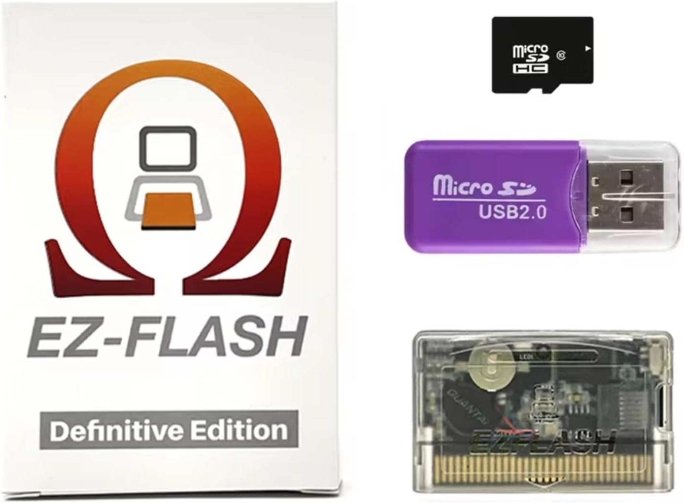 Ez-Flash Omega Definitive Edition, GBA Game Cartridge, Pre-Loaded Games, 32GB SD Card, Supports 128GB, GBA SP, DS, NDS, Retro Gaming, Flash Cart, Game Console Accessories image number 3