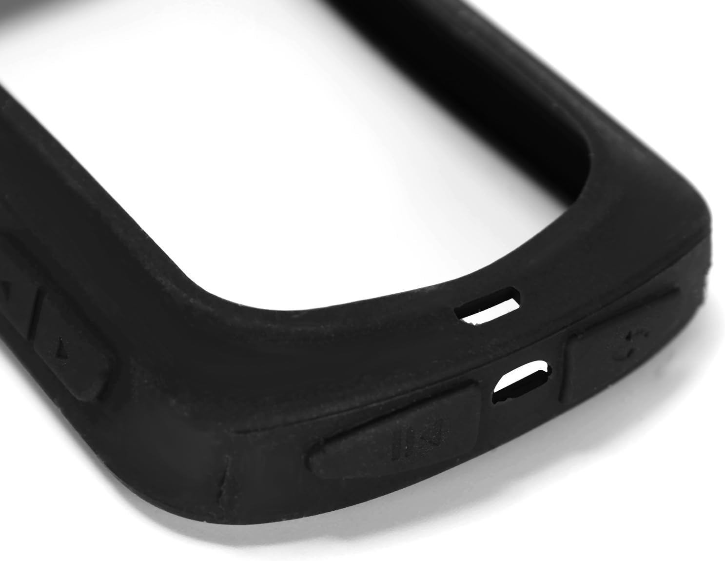 Black Silicone Protective Case for Bicycle Code Meter GPS with Lanyard+Protective Film+Lamination Kit Compatible with IGPSPORT BSC200/300