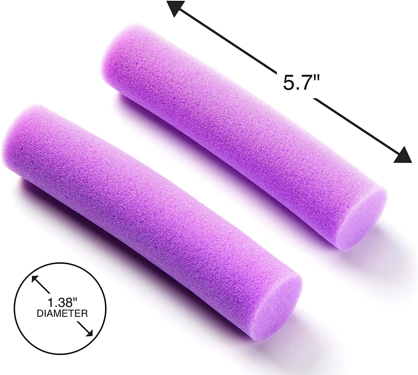 Conair Foam Hair Rollers for Big Loop Curls, Hair Rollers, Hair Curlers in Assorted Sizes, 8 Count