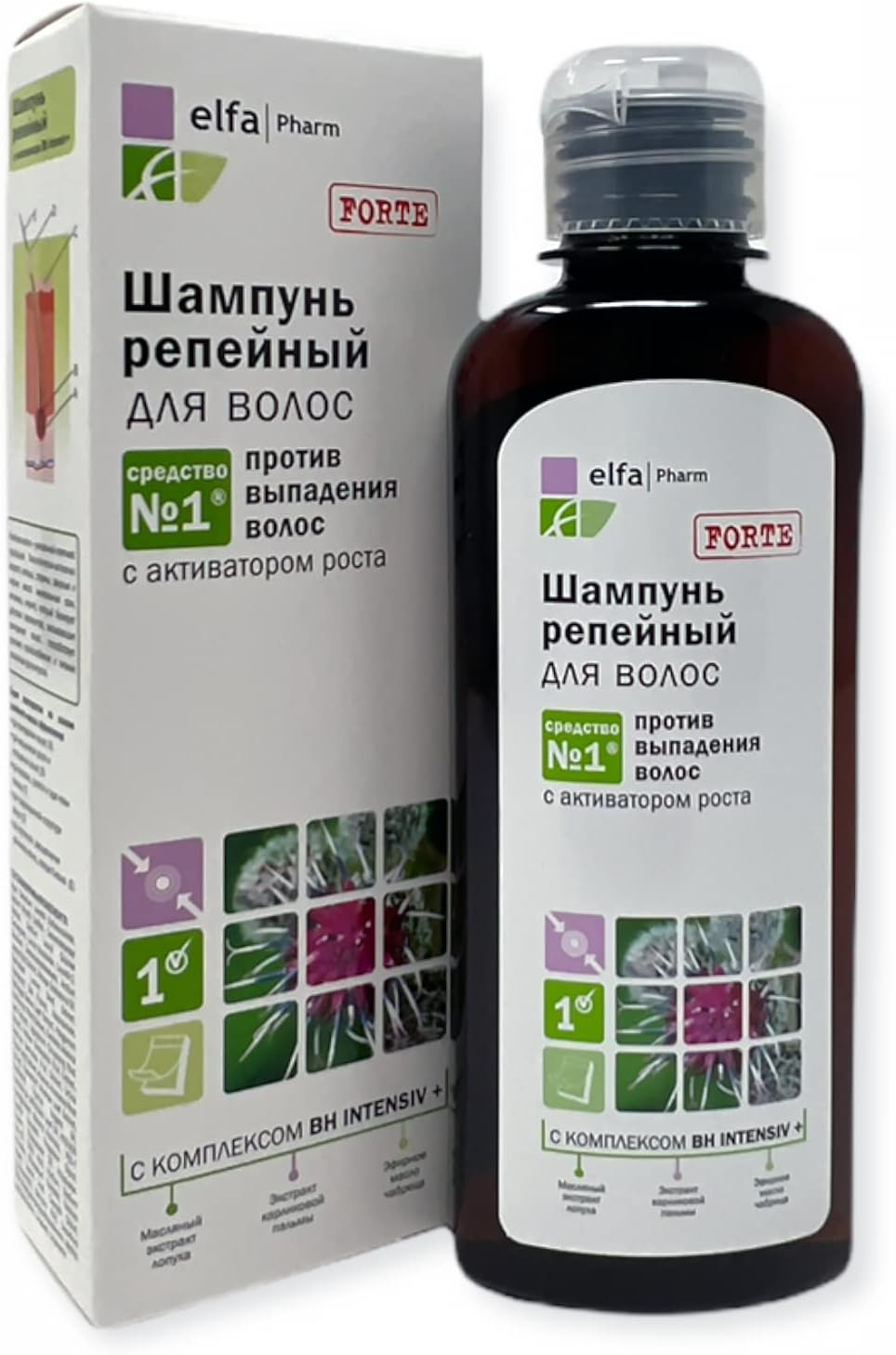 Burdock Shampoo with Bh Intensiv+ Complex, Hair Growth, against Hair Loss, 200Ml image number 2