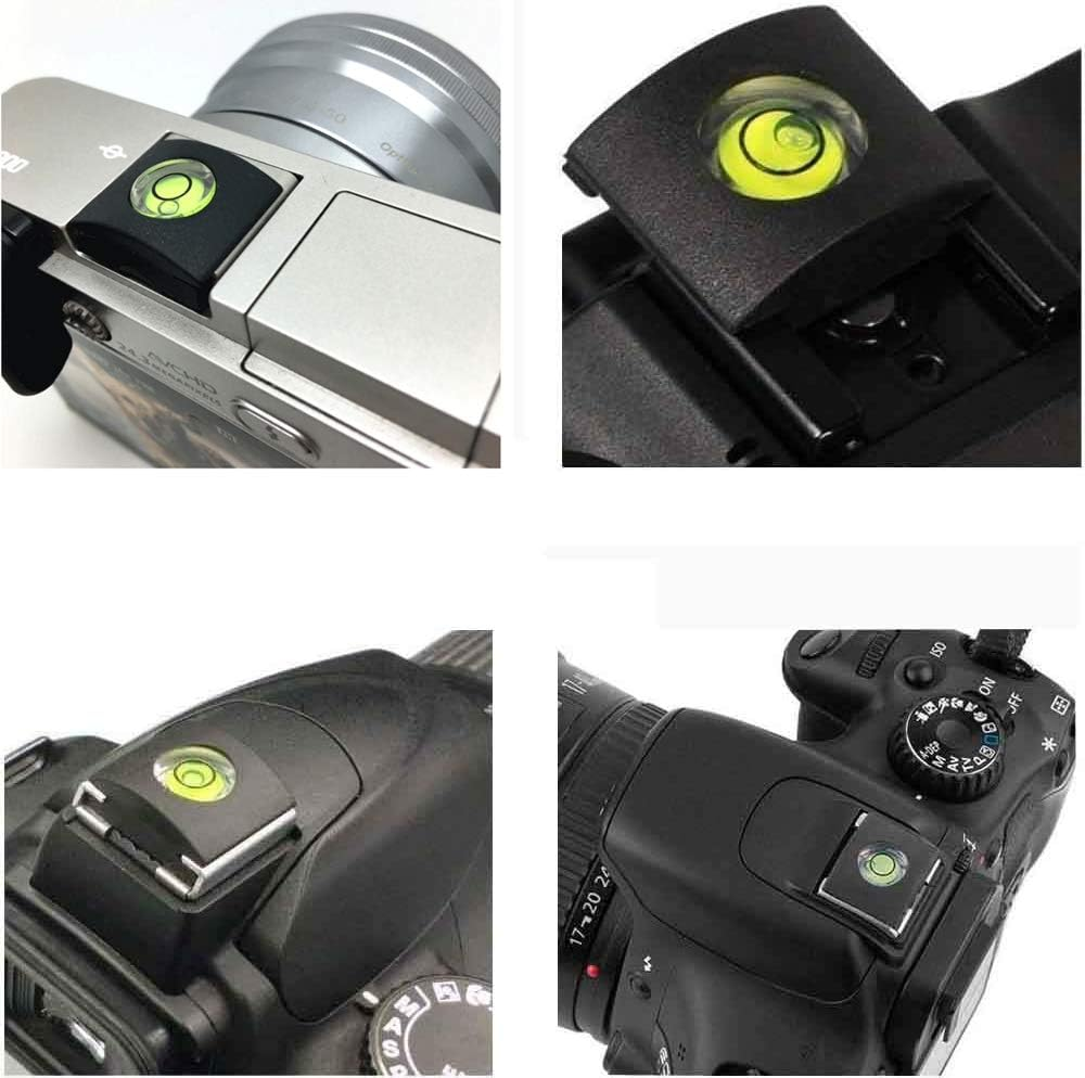 Hot Shoe Cover with Bubble Spirit Level & Hot Shoe Cover Compatible for Nikon Z7 Z50, Compatible for Canon and More Camera (4 Pack) image number 3