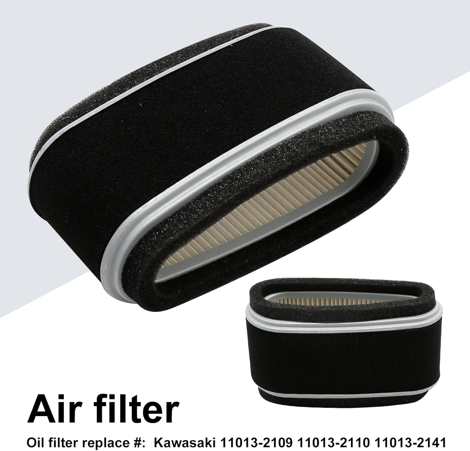 Air Filter Pre Filter Fuel Filter Kit Replacement for Kawasaki FC400V FC401V FC420V 14 HP 4 Cycle Engine Replace 11013-2109 11013-2110 11013-2141 image number 2