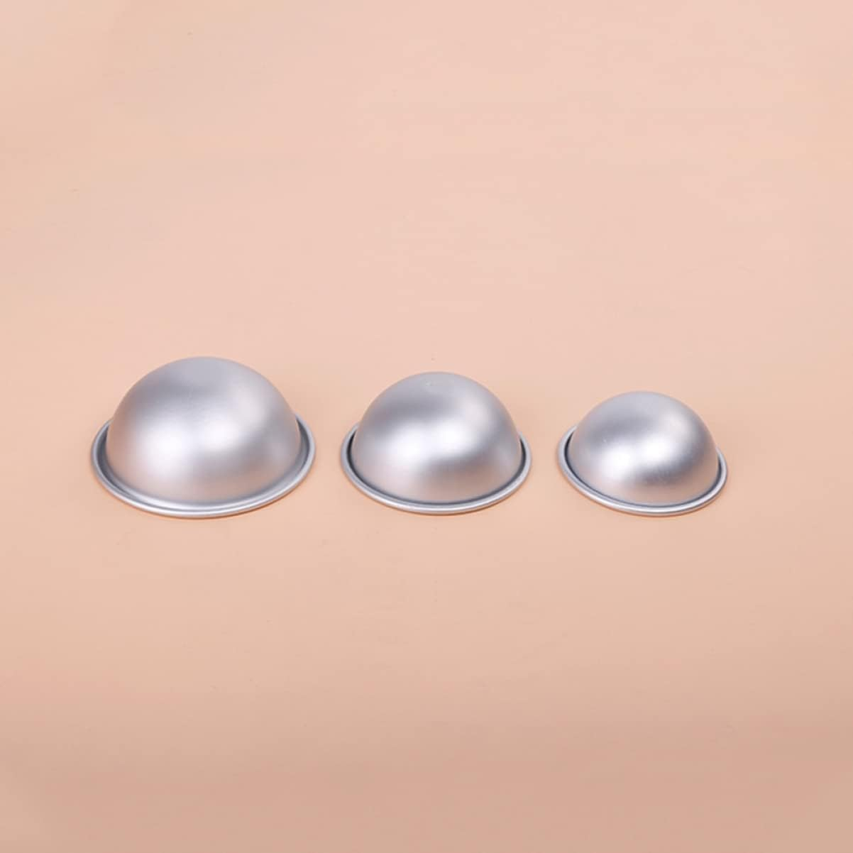 MAGICLULU 12Pcs DIY Metal Bath Bomb Molds Bath Salt Molds Handmade Soap Boys and Girls Bombs Making Kit image number 6