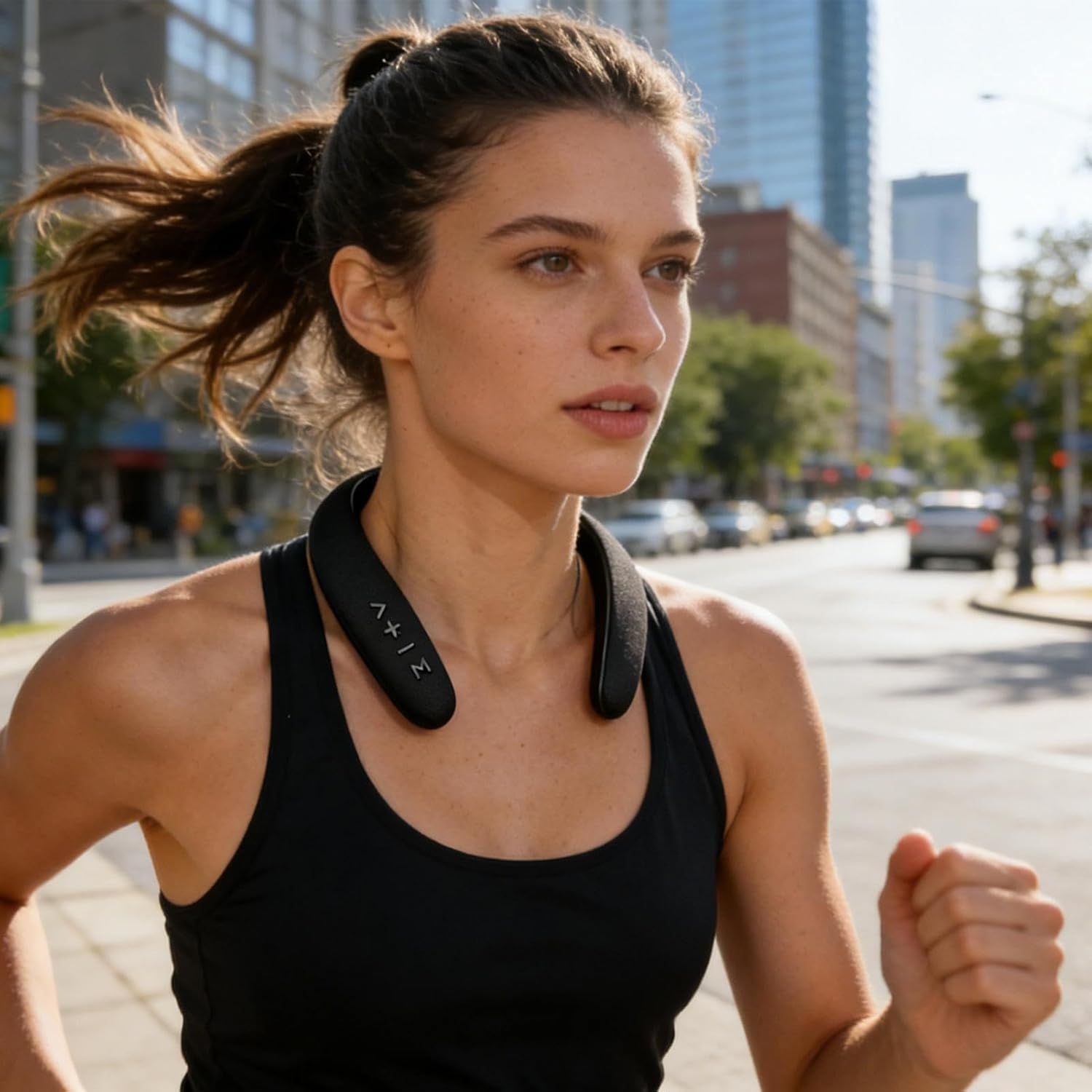 Neck Speakers - 6-10H Playtime Wireless Audio Neckband - 5D Stereo Sound Portable Speaker,For Gym Outdoor Travel Bar Party Patio Camping Hiking Beach image number 3