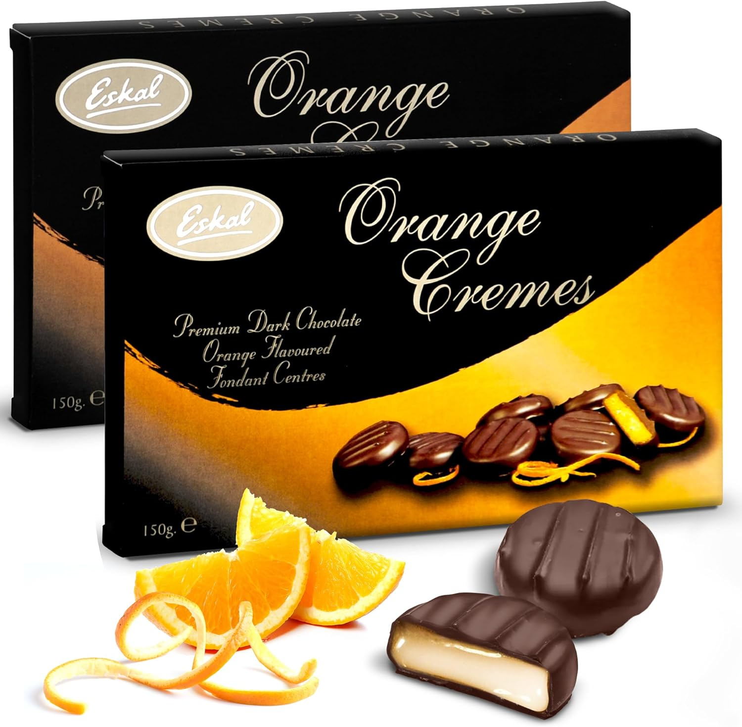 Eskal Orange Cremes Gift Box 150 G image number 1