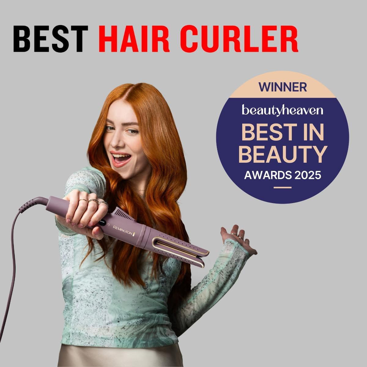 Remington Airvive&trade; Rotating Curling Wand, CI8930AU, Ionic Air Technology, Curl Direction Selector, Ultra-Smooth Ceramic Coating, Ultra-Fast Heat Up image number 4